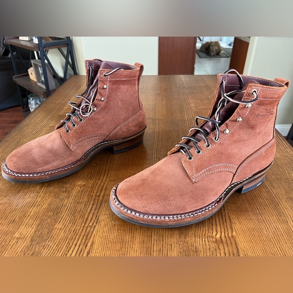 White’s Boots x Huckberry - 350 Cruiser - red dog roughout - men’s size 13D - Picture 2 of 7